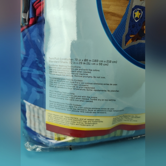 Nickelodeon Paw Patrol Gangs All Here Twin Full Comforter Pillow Sham 2 pc Set - Picture 7 of 12